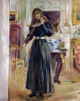 Berthe Morisot : Julie Playing a Violin